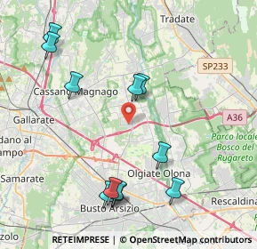 Mappa Via Ferdinando Magellano, 21054 Fagnano Olona VA, Italia (4.43545)