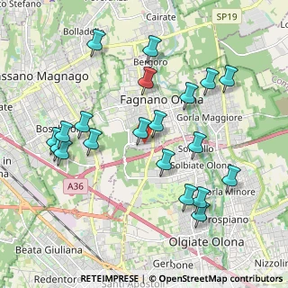 Mappa Via Ferdinando Magellano, 21054 Fagnano Olona VA, Italia (2.0825)
