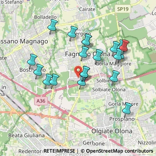 Mappa Via Ferdinando Magellano, 21054 Fagnano Olona VA, Italia (1.8595)