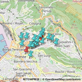 Mappa Pendice dello Scoglietto, 34126 Trieste TS, Italia (0.589)