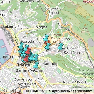 Mappa Pendice dello Scoglietto, 34126 Trieste TS, Italia (1.034)