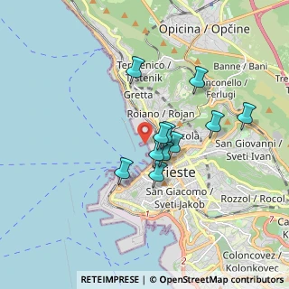 Mappa Trieste, 34132 Trieste TS, Italia (1.35455)