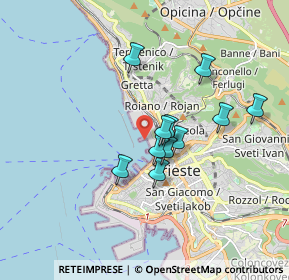 Mappa Trieste, 34135 Trieste TS, Italia (1.35455)