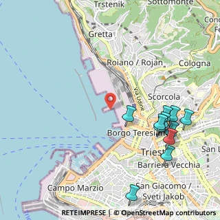 Mappa Trieste, 34132 Trieste TS, Italia (1.22273)