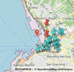 Mappa Trieste, 34135 Trieste TS, Italia (0.9055)