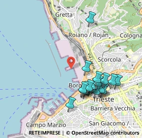 Mappa Trieste, 34135 Trieste TS, Italia (0.96789)