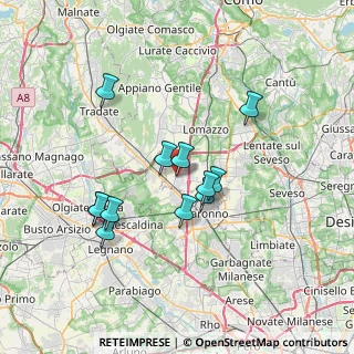 Mappa Via Ugo Foscolo, 22078 Turate CO, Italia (6.18)