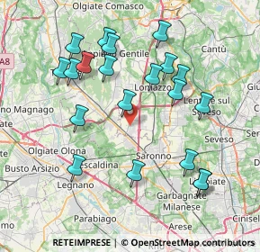 Mappa Via Ugo Foscolo, 22078 Turate CO, Italia (7.9435)