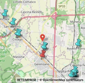 Mappa Via Ugo Foscolo, 22078 Turate CO, Italia (3.533)