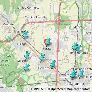 Mappa Via Ugo Foscolo, 22078 Turate CO, Italia (2.67273)
