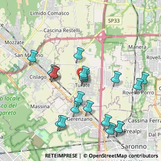 Mappa Via Ugo Foscolo, 22078 Turate CO, Italia (2.0875)
