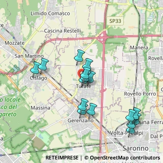 Mappa Via Ugo Foscolo, 22078 Turate CO, Italia (1.92625)