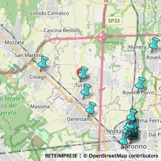 Mappa Via Ugo Foscolo, 22078 Turate CO, Italia (3.4115)