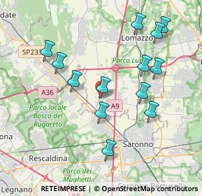 Mappa Via Ugo Foscolo, 22078 Turate CO, Italia (3.89462)