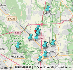 Mappa Via Ugo Foscolo, 22078 Turate CO, Italia (3.38)