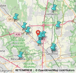 Mappa Via Ugo Foscolo, 22078 Turate CO, Italia (3.59182)