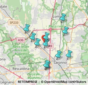 Mappa Via Ugo Foscolo, 22078 Turate CO, Italia (3.25909)