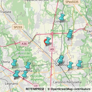 Mappa Via Ugo Foscolo, 22078 Turate CO, Italia (5.70077)