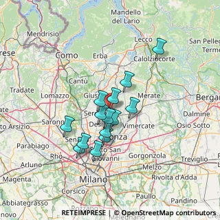 Mappa Via Guglielmo Marconi, 20847 Albiate MB, Italia (10.63929)