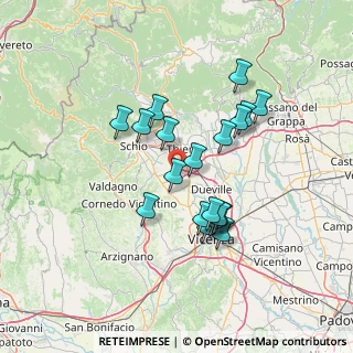 Mappa Via Rossi, 36030 Villaverla VI, Italia (11.98579)