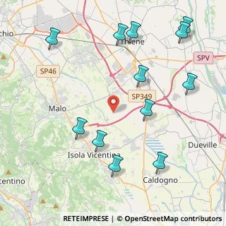 Mappa Via Rossi, 36030 Villaverla VI, Italia (5.00667)