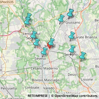 Mappa Viale Cimitero, 20821 Meda MB, Italia (4.17583)