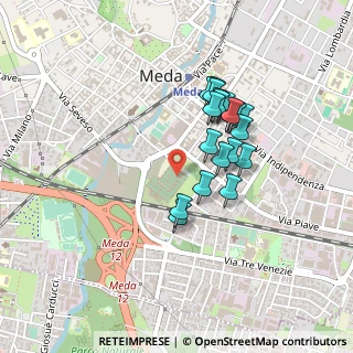 Mappa Viale Cimitero, 20821 Meda MB, Italia (0.3595)