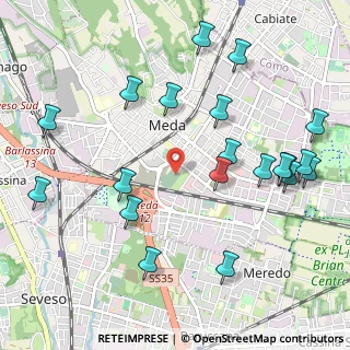 Mappa Viale Cimitero, 20821 Meda MB, Italia (1.208)