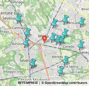 Mappa Viale Cimitero, 20821 Meda MB, Italia (2.13533)
