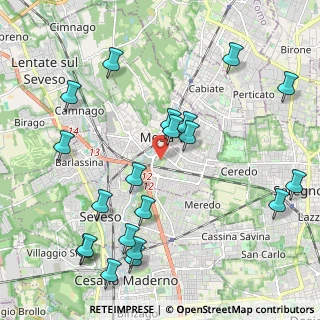 Mappa Viale Cimitero, 20821 Meda MB, Italia (2.458)