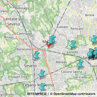 Mappa Viale Cimitero, 20821 Meda MB, Italia (3.09471)