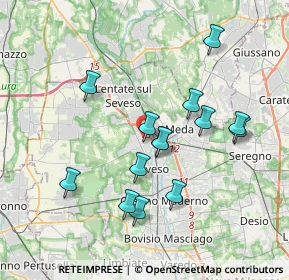 Mappa Via Bernardino Luini, 20825 Barlassina MB, Italia (3.42071)