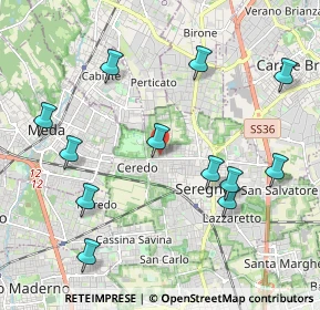 Mappa Via Belluno, 20831 Seregno MB, Italia (2.24583)