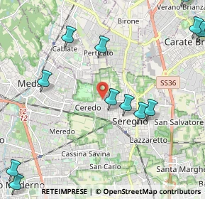 Mappa Via Belluno, 20831 Seregno MB, Italia (2.80083)