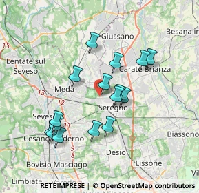 Mappa Via Belluno, 20831 Seregno MB, Italia (3.26938)