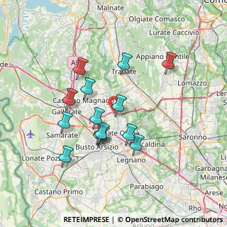 Mappa Via delle Vignole, 21058 Solbiate Olona VA, Italia (6.28714)