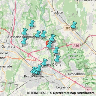 Mappa Via delle Vignole, 21058 Solbiate Olona VA, Italia (3.54125)