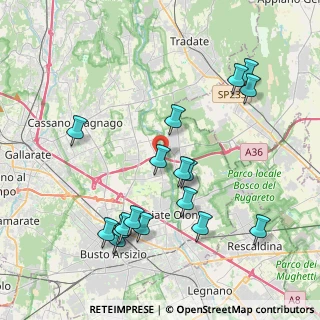 Mappa Via delle Vignole, 21058 Solbiate Olona VA, Italia (4.28235)