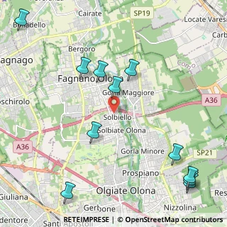 Mappa Via delle Vignole, 21058 Solbiate Olona VA, Italia (2.73909)