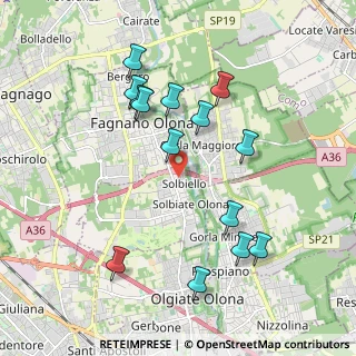 Mappa Via delle Vignole, 21058 Solbiate Olona VA, Italia (1.96929)