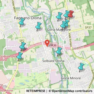 Mappa Via delle Vignole, 21058 Solbiate Olona VA, Italia (1.27)
