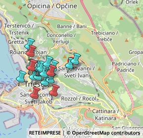 Mappa Via Giovanni Sai, 34128 Trieste TS, Italia (1.8505)