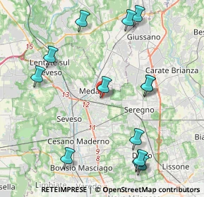 Mappa Via Indipendenza, 20036 Meda MB, Italia (4.81231)