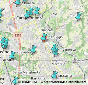 Mappa Via Achille Grandi, 20847 Albiate MB, Italia (3.03556)