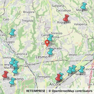 Mappa Via XXV Aprile, 20855 Lesmo MB, Italia (3.3725)