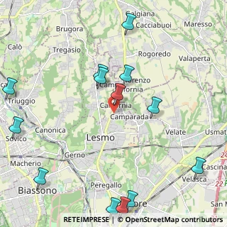 Mappa Via XXV Aprile, 20855 Lesmo MB, Italia (2.75308)