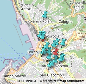 Mappa Via Tivarnella, 34132 Trieste TS, Italia (0.7625)