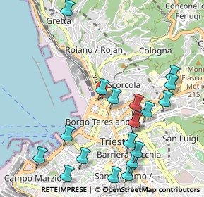 Mappa Via Tivarnella, 34132 Trieste TS, Italia (1.19632)