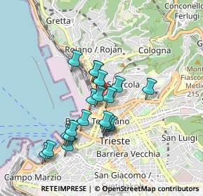 Mappa Via Tivarnella, 34132 Trieste TS, Italia (0.7555)