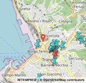 Mappa Via Tivarnella, 34132 Trieste TS, Italia (1.00857)